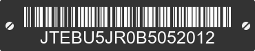 2011 TOYOTA 4-Runner JTEBU5JR0B5052012 VIN decoded