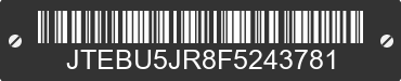2015 TOYOTA 4-Runner JTEBU5JR8F5243781 VIN decoded