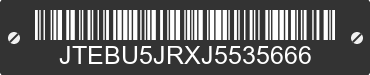 2018 TOYOTA 4-Runner JTEBU5JRXJ5535666 VIN decoded