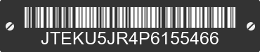2023 TOYOTA 4-Runner JTEKU5JR4P6155466 VIN decoded