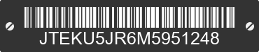 2021 TOYOTA 4-Runner JTEKU5JR6M5951248 VIN decoded