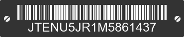 2021 TOYOTA 4-Runner JTENU5JR1M5861437 VIN decoded