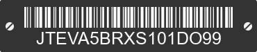 2025 TOYOTA 4-Runner JTEVA5BRXS101DO99 VIN decoded