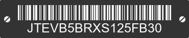 2025 TOYOTA 4-Runner JTEVB5BRXS125FB30 VIN decoded
