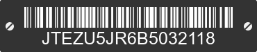 2011 TOYOTA 4-Runner JTEZU5JR6B5032118 VIN decoded