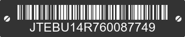2006 TOYOTA 4Runner JTEBU14R760087749 VIN decoded