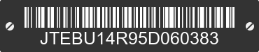 2005 TOYOTA 4Runner JTEBU14R95D060383 VIN decoded