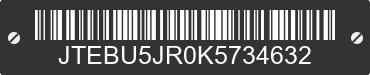 2019 TOYOTA 4Runner JTEBU5JR0K5734632 VIN decoded