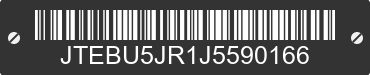 2018 TOYOTA 4Runner JTEBU5JR1J5590166 VIN decoded