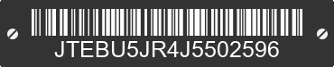 2018 TOYOTA 4Runner JTEBU5JR4J5502596 VIN decoded
