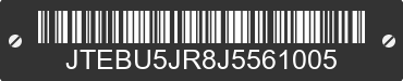 2018 TOYOTA 4Runner JTEBU5JR8J5561005 VIN decoded