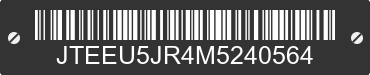 2021 TOYOTA 4Runner JTEEU5JR4M5240564 VIN decoded