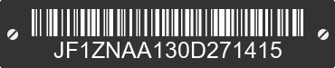 0 TOYOTA 86 JF1ZNAA130D271415 VIN decoded