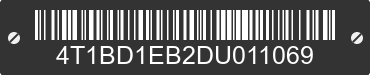 2013 TOYOTA Avalon 4T1BD1EB2DU011069 VIN decoded