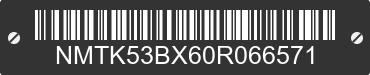 0 TOYOTA C-HR NMTK53BX60R066571 VIN decoded