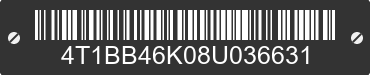 2008 TOYOTA Camry 4T1BB46K08U036631 VIN decoded