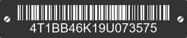 2009 TOYOTA Camry 4T1BB46K19U073575 VIN decoded