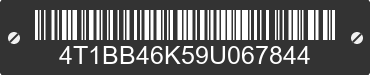 2009 TOYOTA Camry 4T1BB46K59U067844 VIN decoded