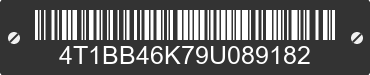 2009 TOYOTA Camry 4T1BB46K79U089182 VIN decoded