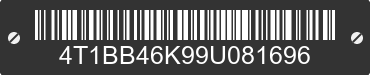 2009 TOYOTA Camry 4T1BB46K99U081696 VIN decoded