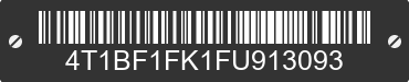 2015 TOYOTA Camry 4T1BF1FK1FU913093 VIN decoded