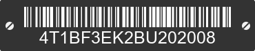 2011 TOYOTA Camry 4T1BF3EK2BU202008 VIN decoded