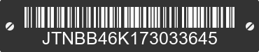 2007 TOYOTA Camry JTNBB46K173033645 VIN decoded