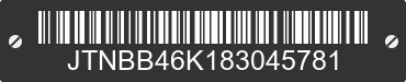 2008 TOYOTA Camry JTNBB46K183045781 VIN decoded