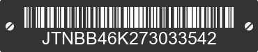 2007 TOYOTA Camry JTNBB46K273033542 VIN decoded