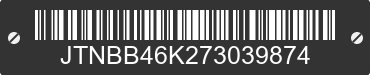 2007 TOYOTA Camry JTNBB46K273039874 VIN decoded