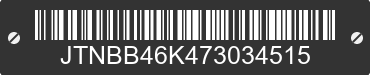 2007 TOYOTA Camry JTNBB46K473034515 VIN decoded