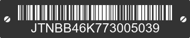 2007 TOYOTA Camry JTNBB46K773005039 VIN decoded