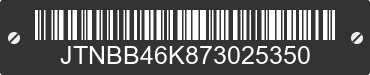 2007 TOYOTA Camry JTNBB46K873025350 VIN decoded