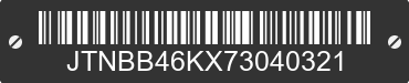 2007 TOYOTA Camry JTNBB46KX73040321 VIN decoded