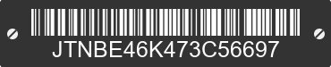 2007 TOYOTA Camry JTNBE46K473C56697 VIN decoded