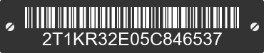 2005 TOYOTA Corolla Matrix 2T1KR32E05C846537 VIN decoded