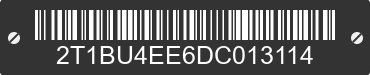 2013 TOYOTA Corolla 2T1BU4EE6DC013114 VIN decoded