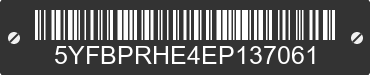 2014 TOYOTA Corolla 5YFBPRHE4EP137061 VIN decoded