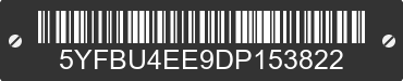 2013 TOYOTA Corolla 5YFBU4EE9DP153822 VIN decoded