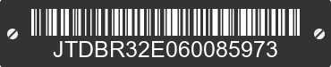 2006 TOYOTA Corolla JTDBR32E060085973 VIN decoded