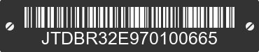 2007 TOYOTA Corolla JTDBR32E970100665 VIN decoded