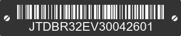 2003 TOYOTA Corolla JTDBR32EV30042601 VIN decoded