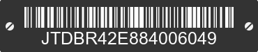 2008 TOYOTA Corolla JTDBR42E884006049 VIN decoded
