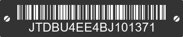 2011 TOYOTA Corolla JTDBU4EE4BJ101371 VIN decoded