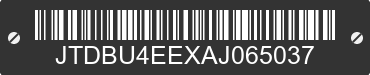 2010 TOYOTA Corolla JTDBU4EEXAJ065037 VIN decoded