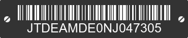 2022 TOYOTA Corolla JTDEAMDE0NJ047305 VIN decoded