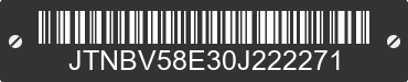 0 TOYOTA Corolla JTNBV58E30J222271 VIN decoded
