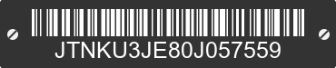 0 TOYOTA Corolla JTNKU3JE80J057559 VIN decoded
