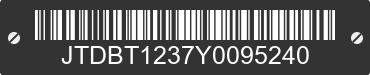 2000 TOYOTA Echo JTDBT1237Y0095240 VIN decoded