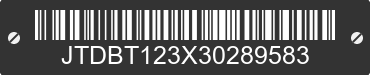 2003 TOYOTA Echo JTDBT123X30289583 VIN decoded